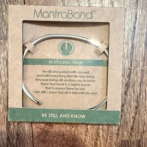 MantraBand Silver Inspirational Bracelet